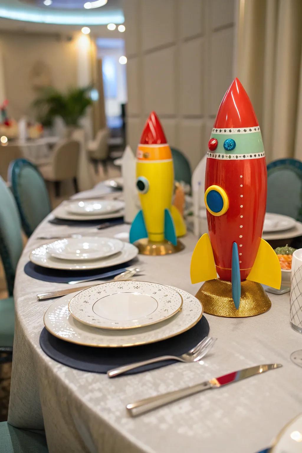 Enhance your table with delightful shuttle figurines.
