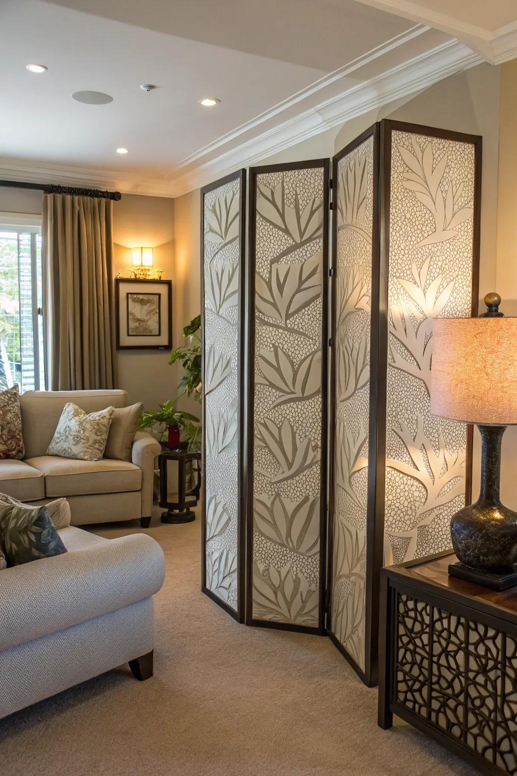 Textured panels combine art and functionality into an attractive option.