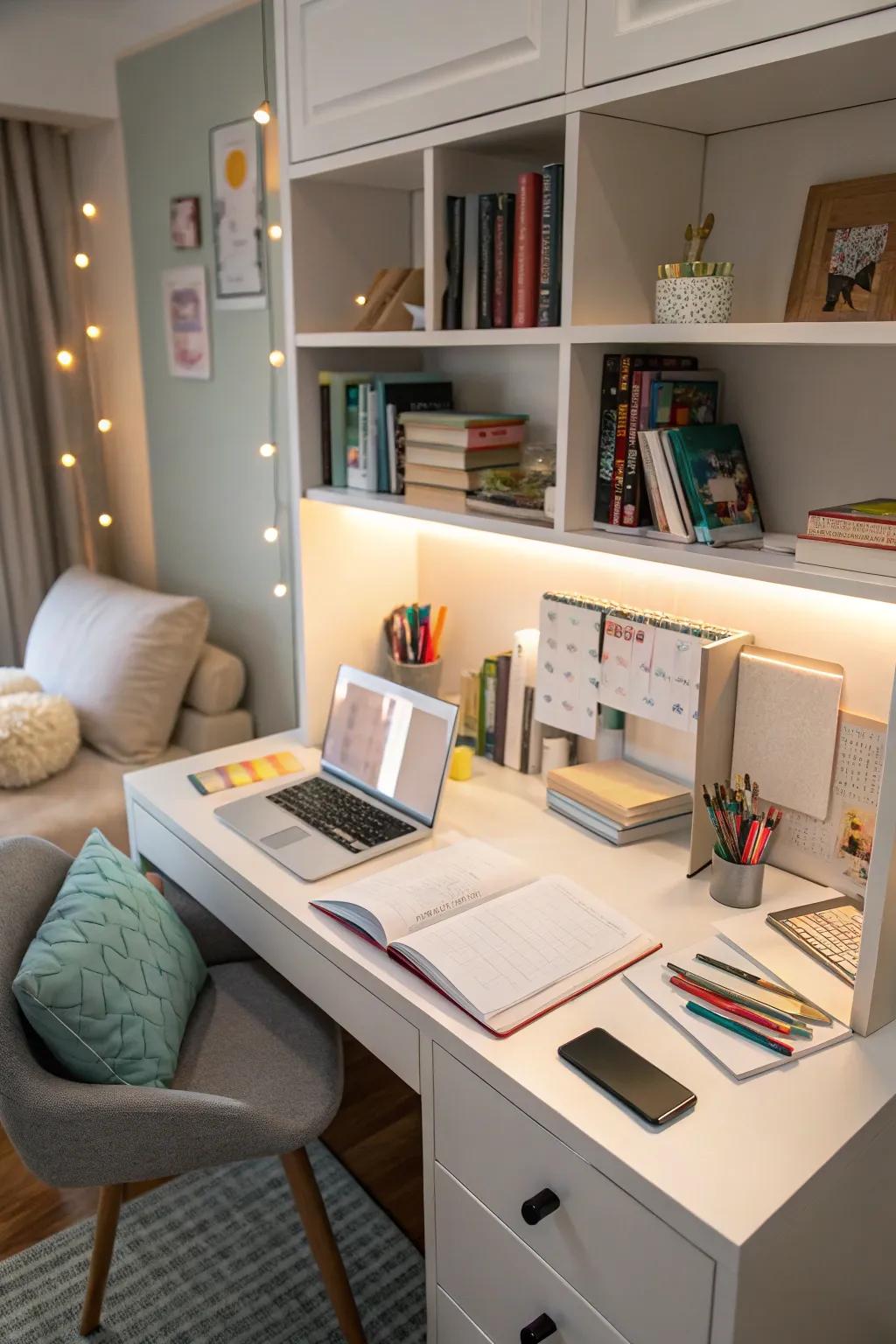 A well-designed study nook improves focus and imagination.