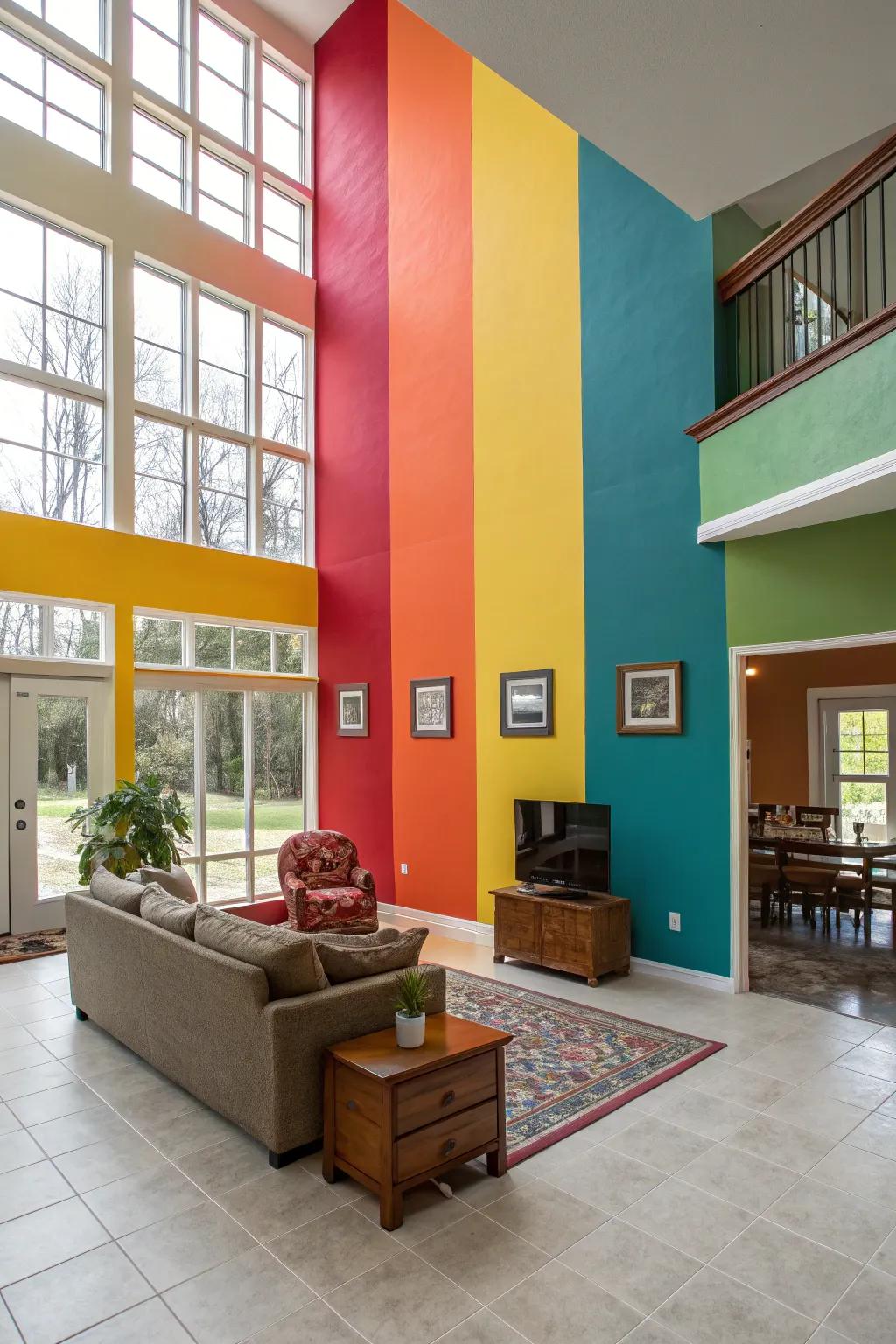 Hue segmentation serves as a superb technique for specifying separate zones within your dwelling.