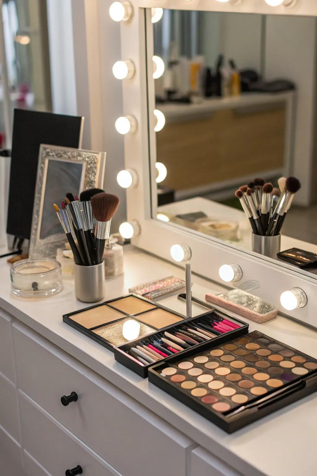 Achieve faultless clarity with LED vanity illumination.