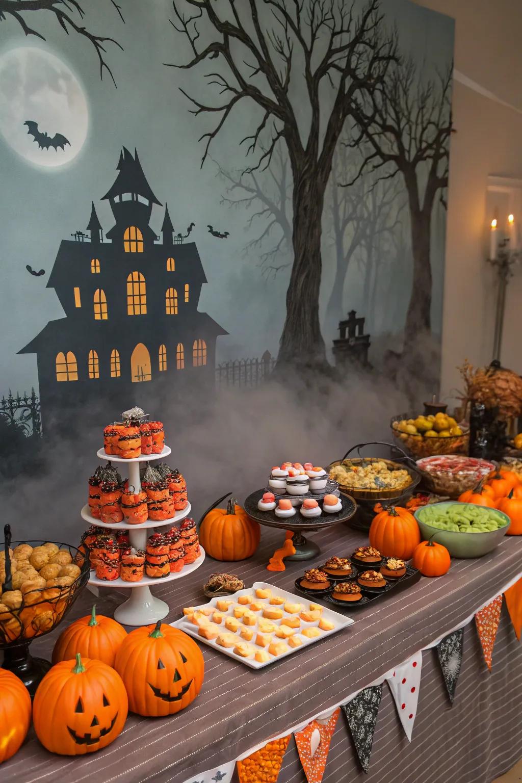 A haunted manor backdrop for a truly captivating encounter.