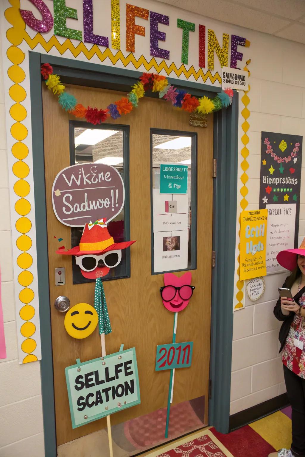An engaging academic entrance featuring a snapshot spot concept.