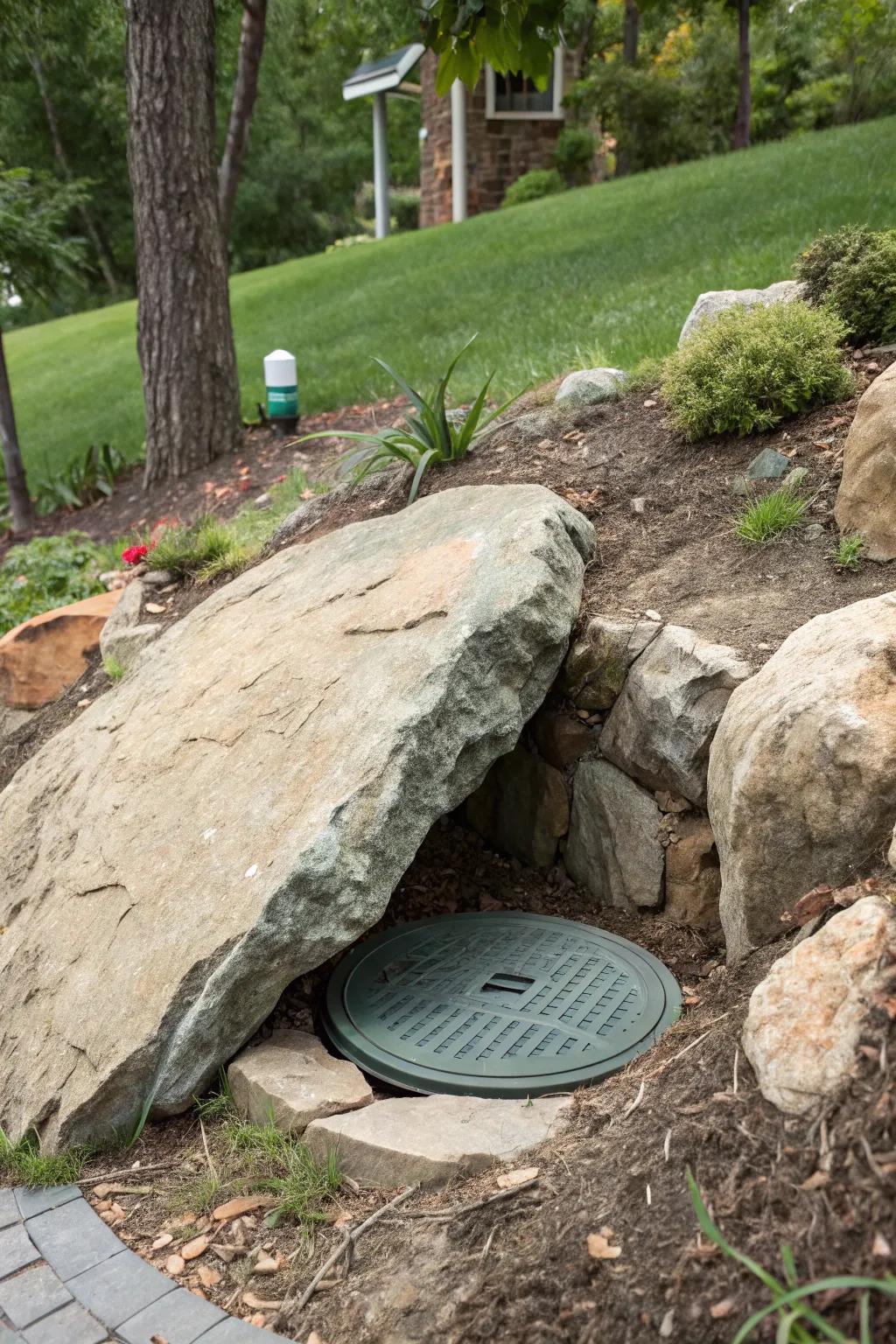 Artificial rocks deliver a swift, natural-looking camouflage solution.