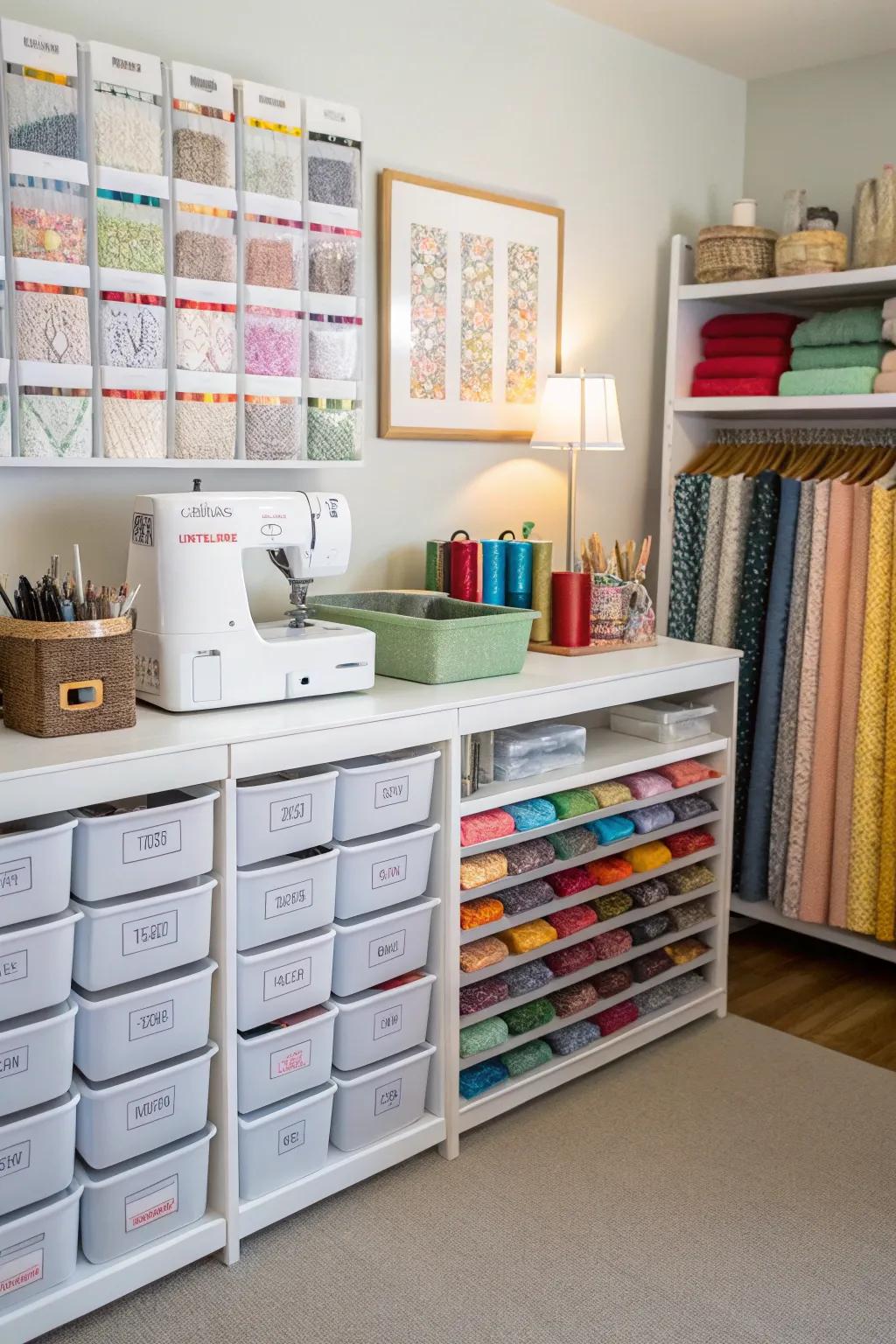 Labels offer quick access and reduce clutter.