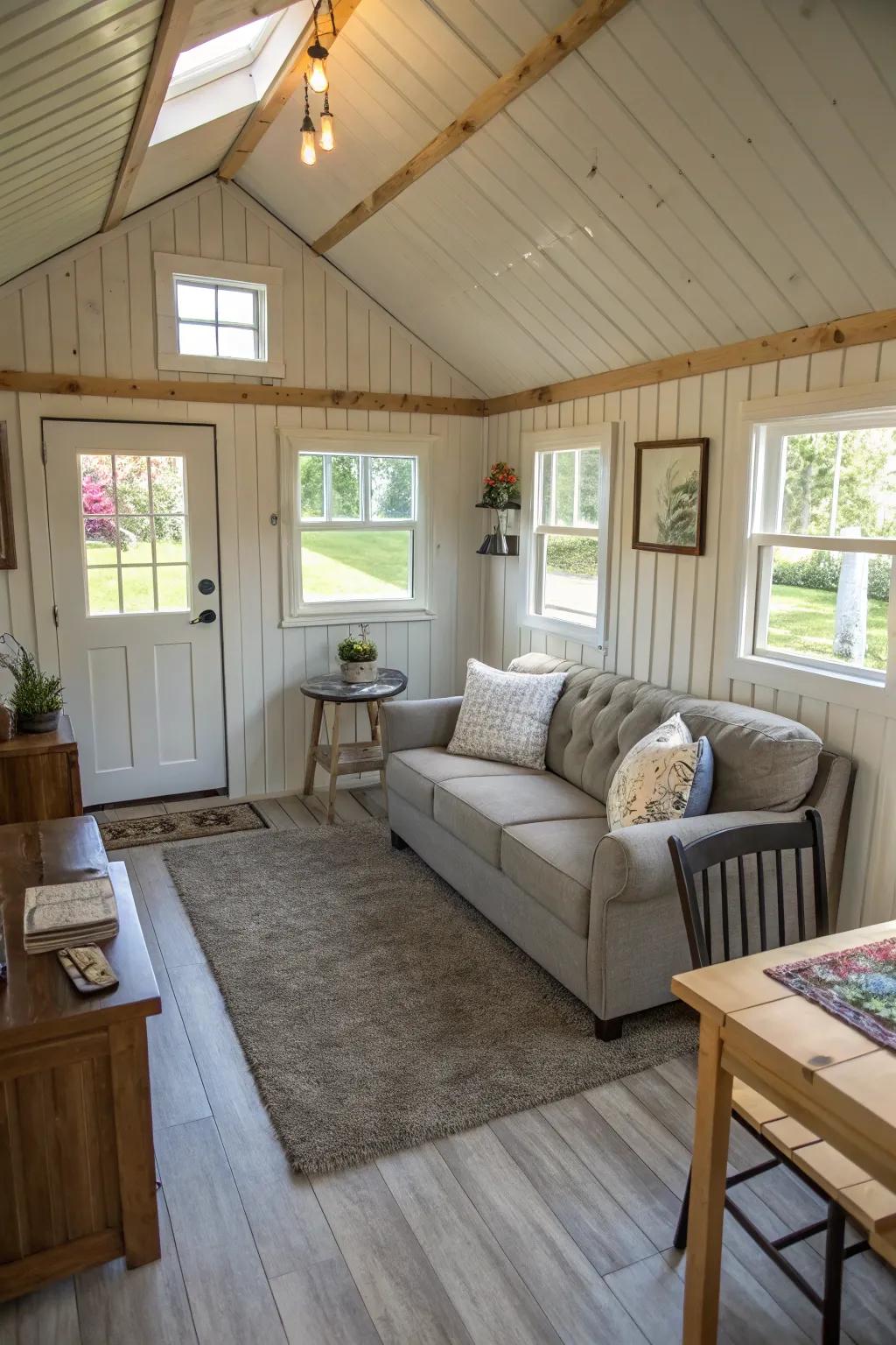 A smart plan makes the most of every inch in a shed house.