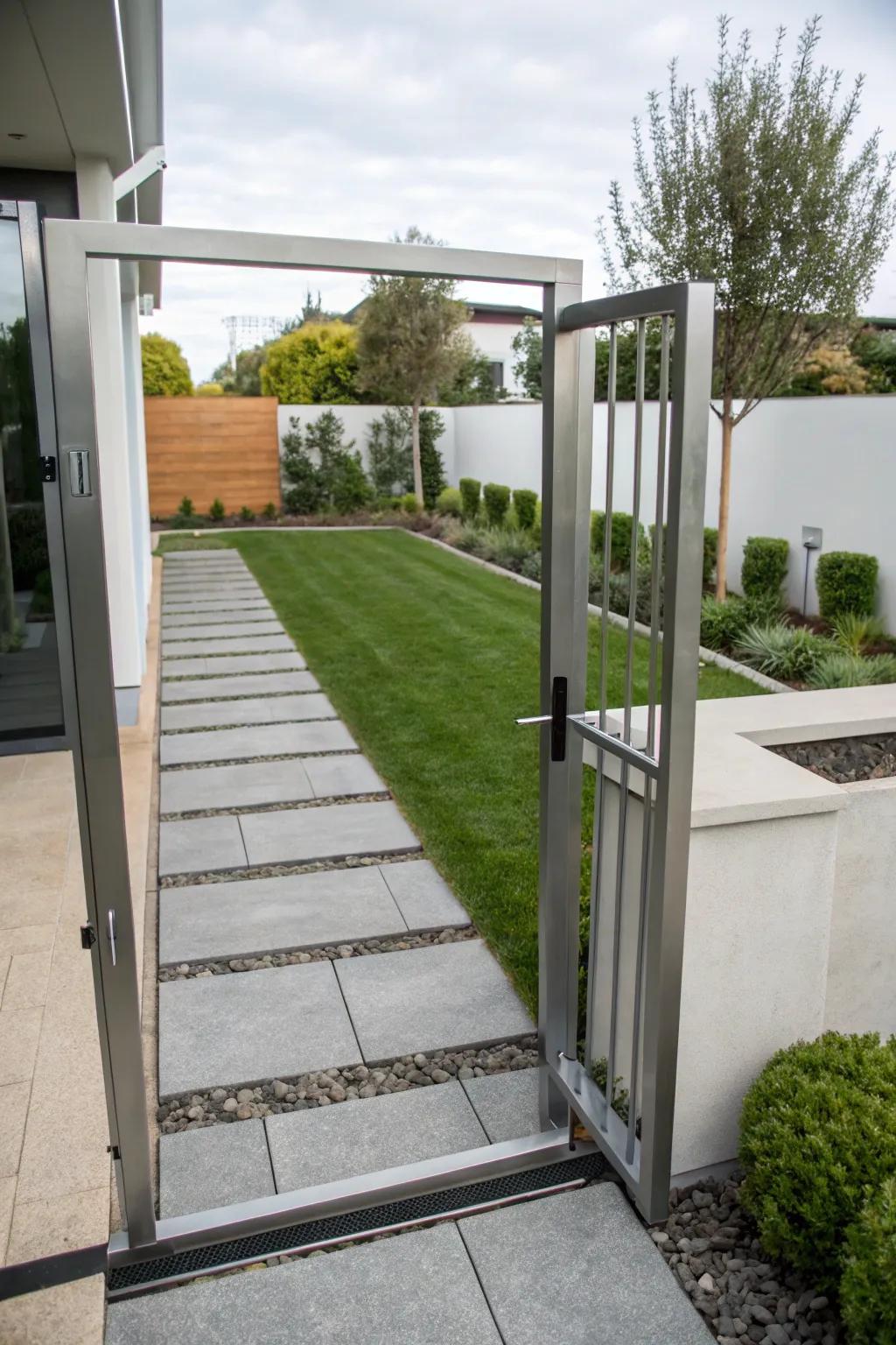 A minimalist entrance, embodying modern simplicity.