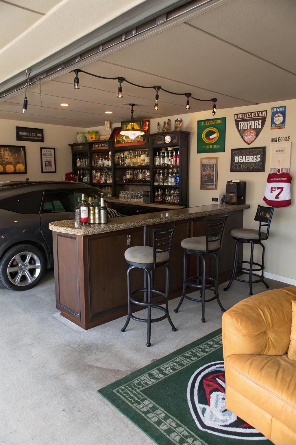 An inviting bar area perfect for entertaining.