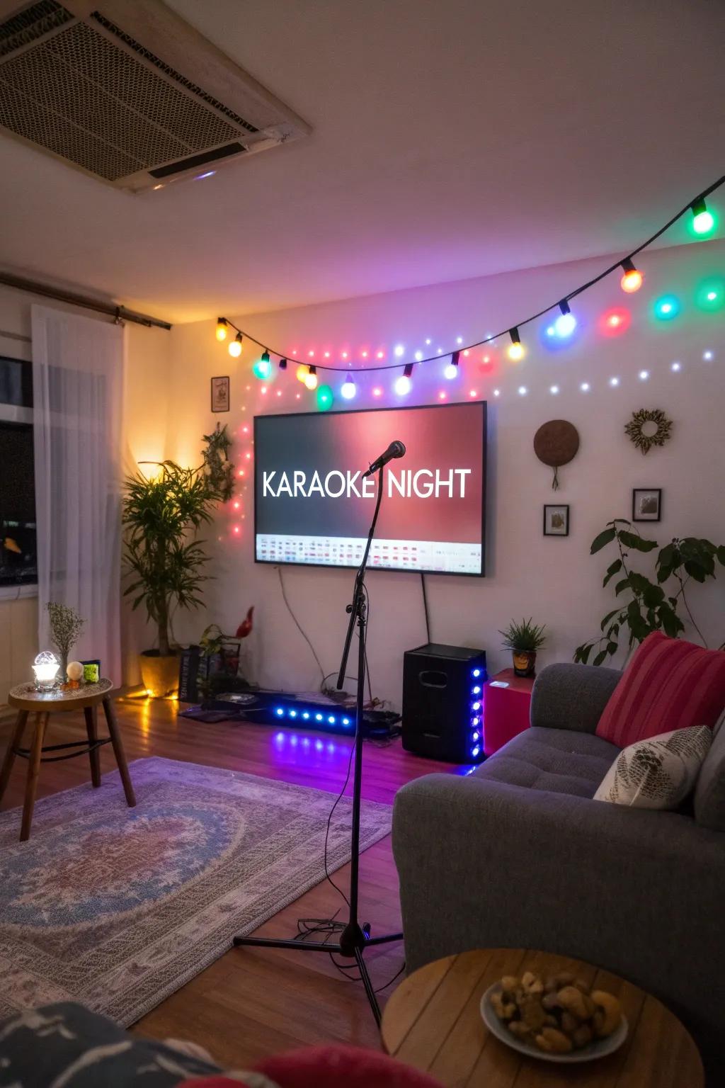 Sing all night long through a vibrant and energetic vocal performance session.