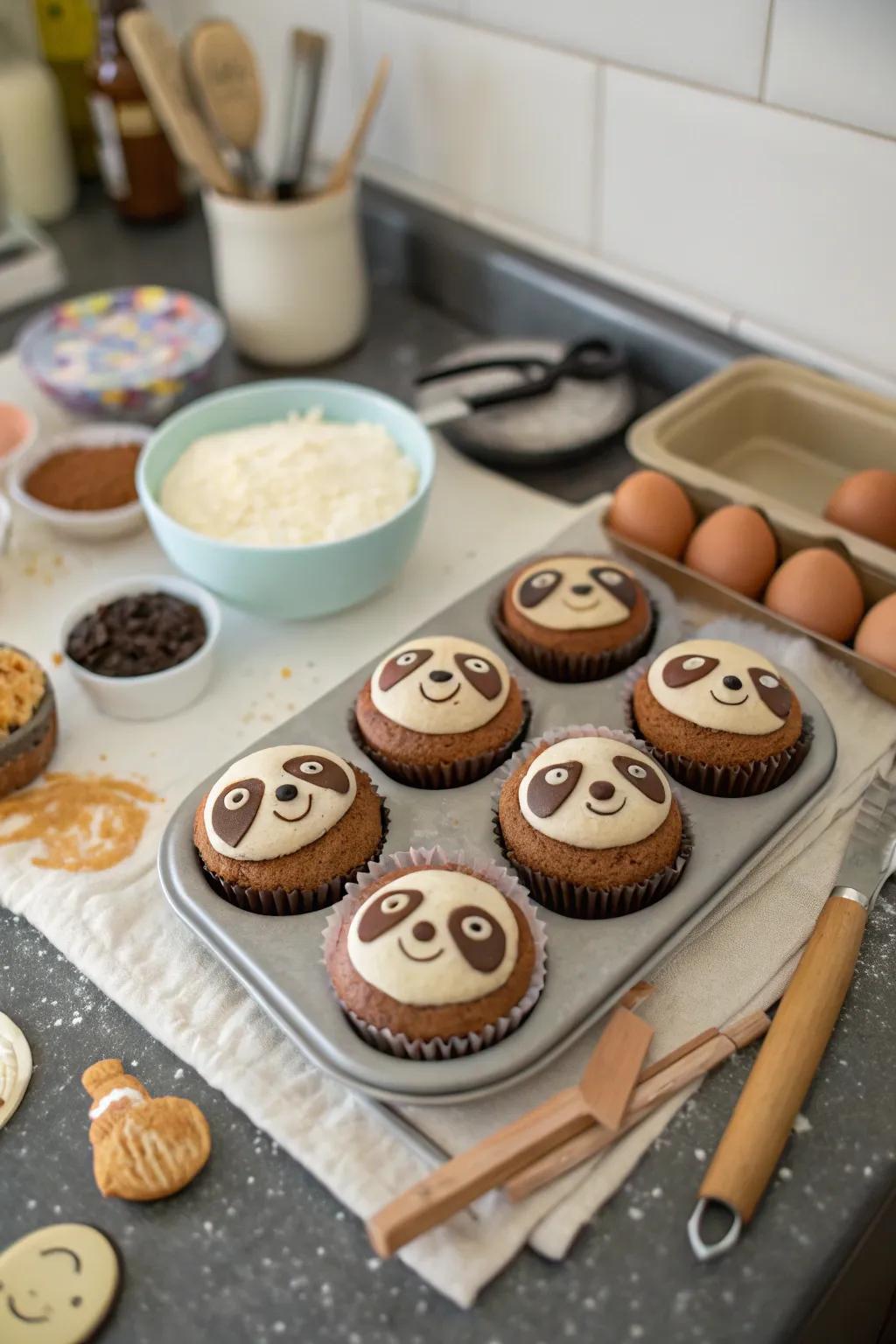 Slumbering creature cupcakes dispense individualized portions of elation.