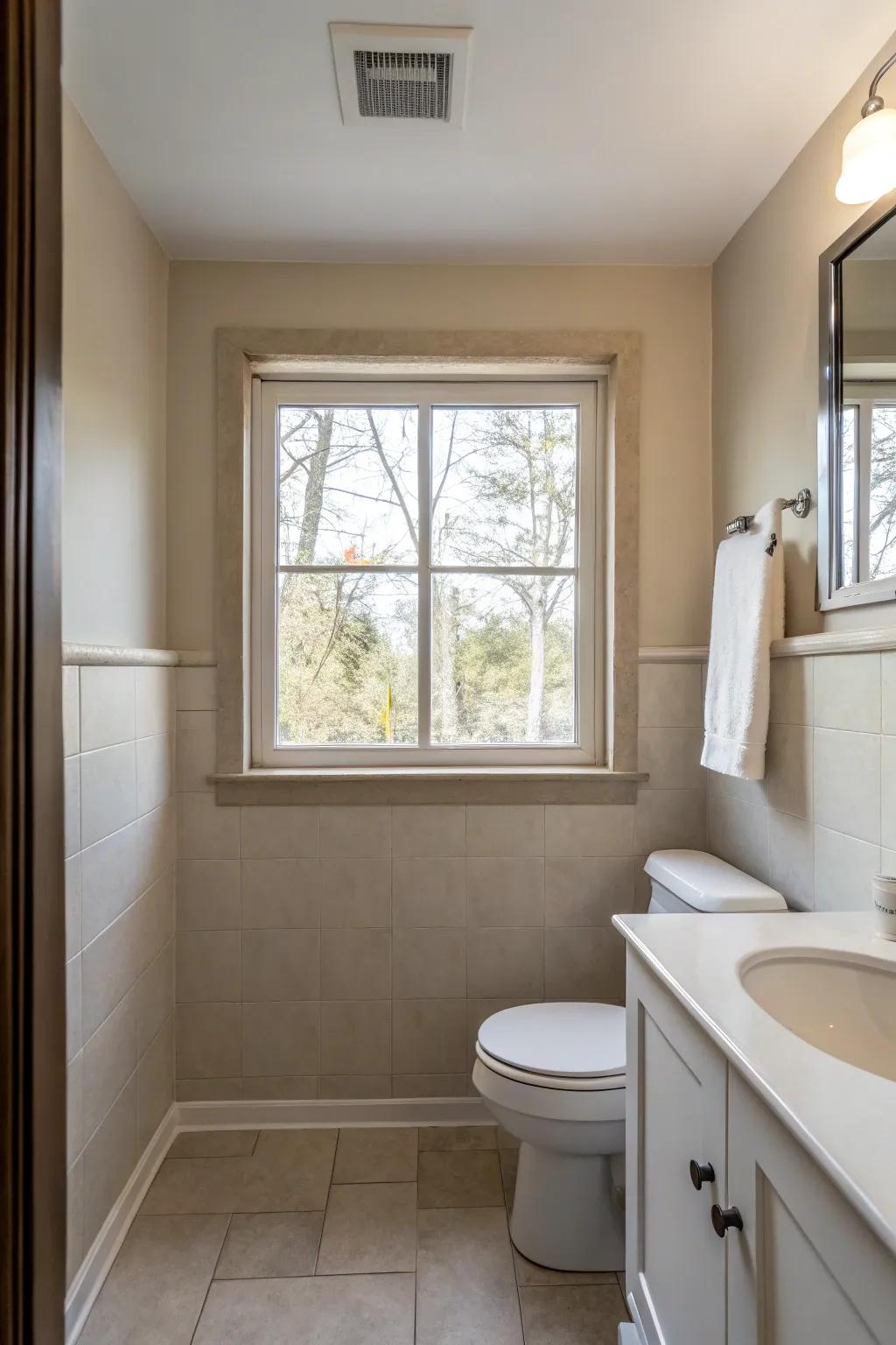 Minimalist styling produces a tidy, uncluttered appearance.