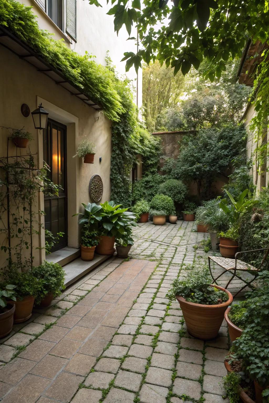 Verdant elements infuse vibrancy and freshness into patio designs.
