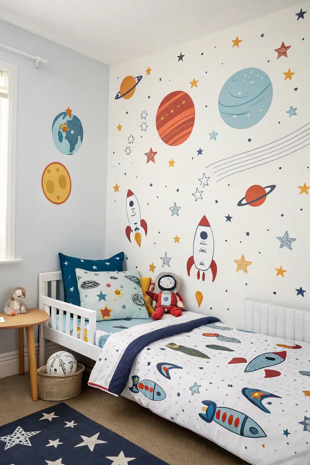 A celestial-themed chamber that galvanizes imagination and personalizes the expanse.