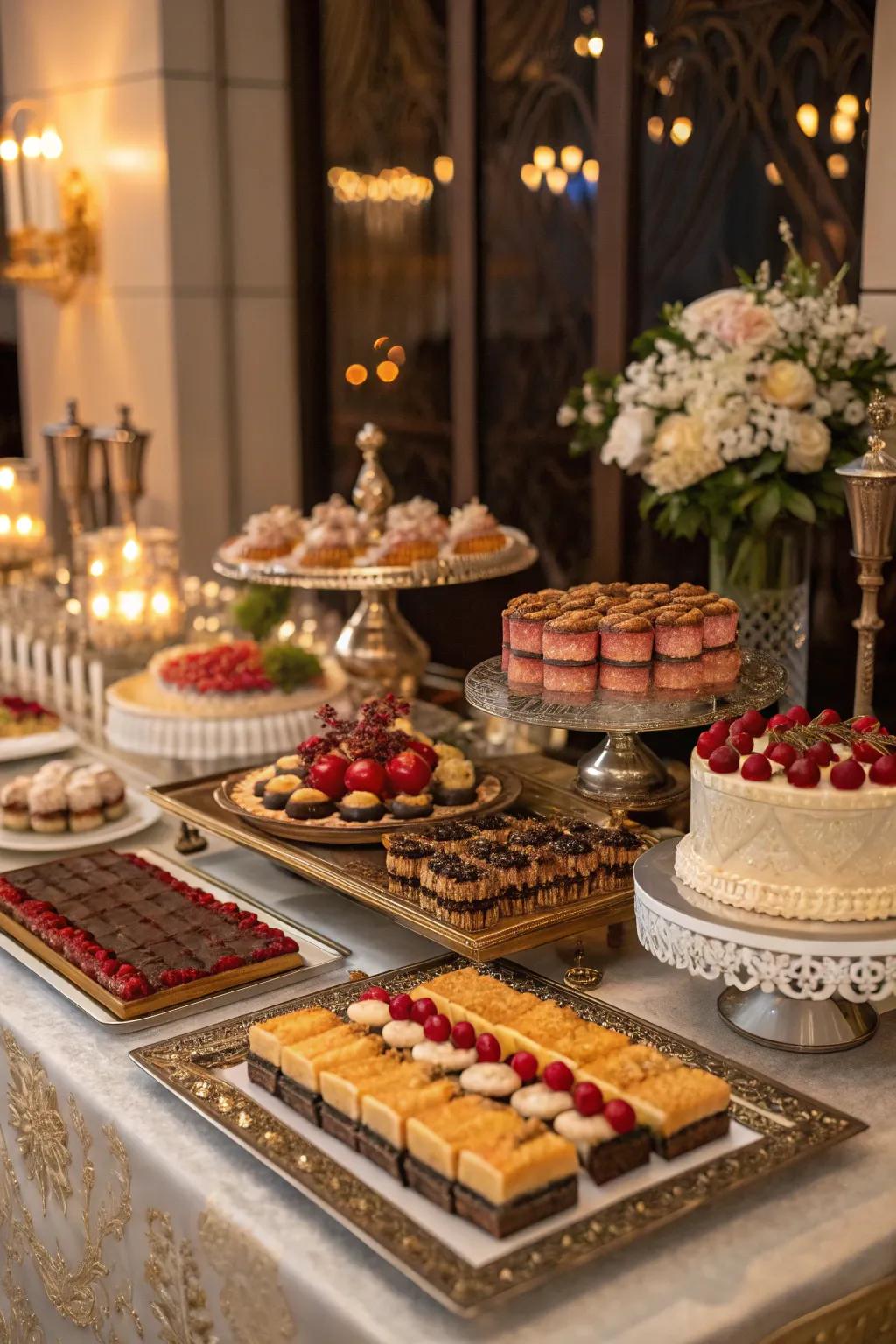 An extravagant sweet treats area that will certainly satisfy every sweet tooth.