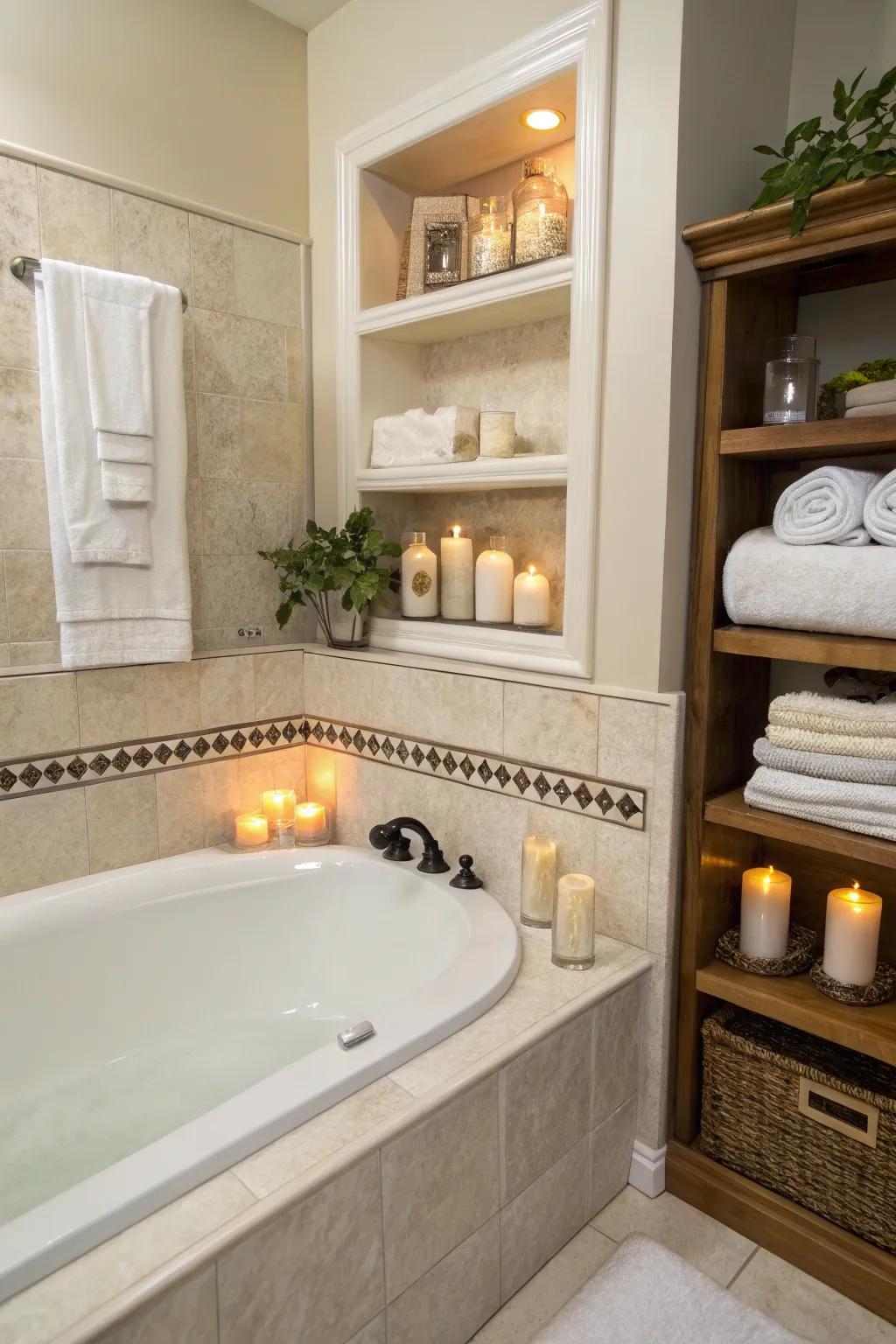 Strategic placement ensures comfort and convenience.
