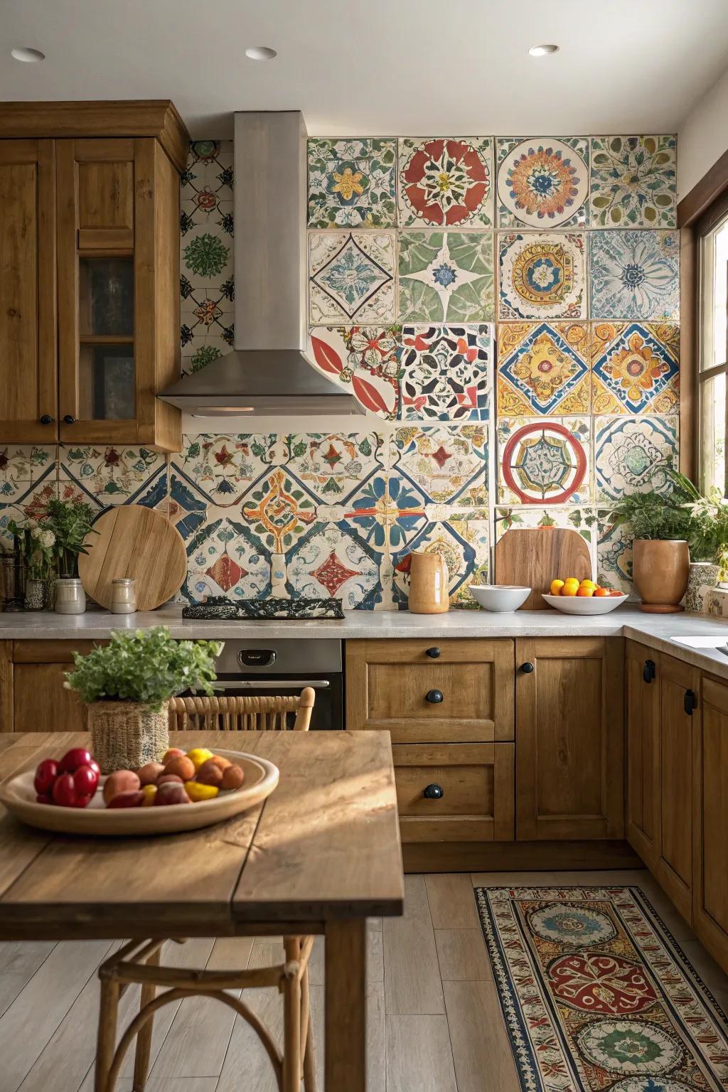 Even shapes add both symmetry and flair to your backsplash.