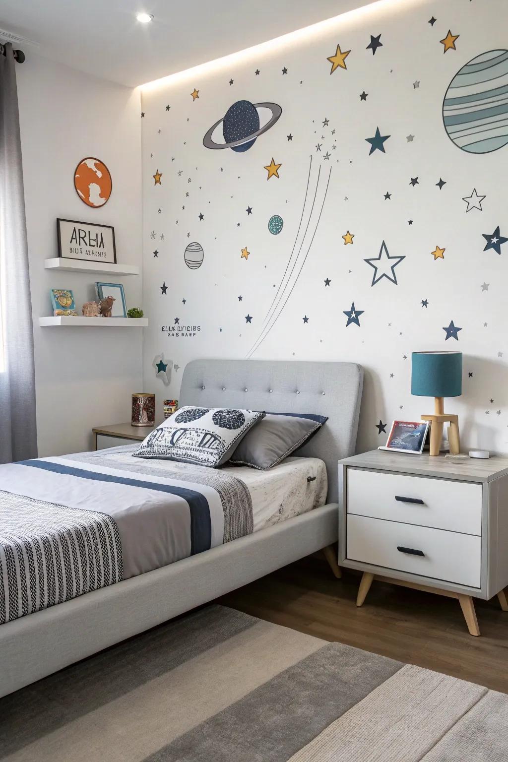 Sleek furnishings introduce a modern touch to your astral hideaway.
