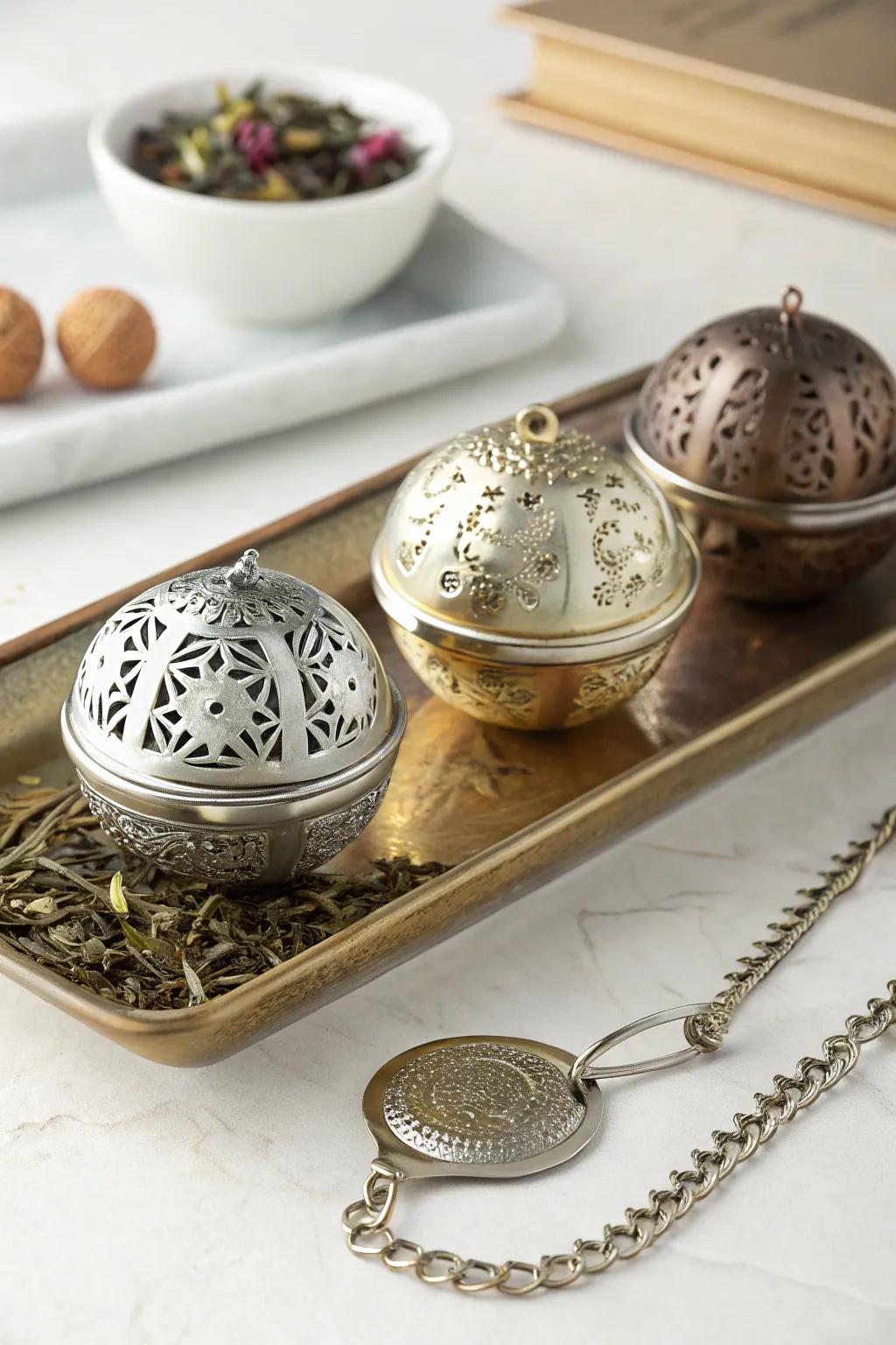 Bespoke tea strainers transform brewing into a memorable occasion.