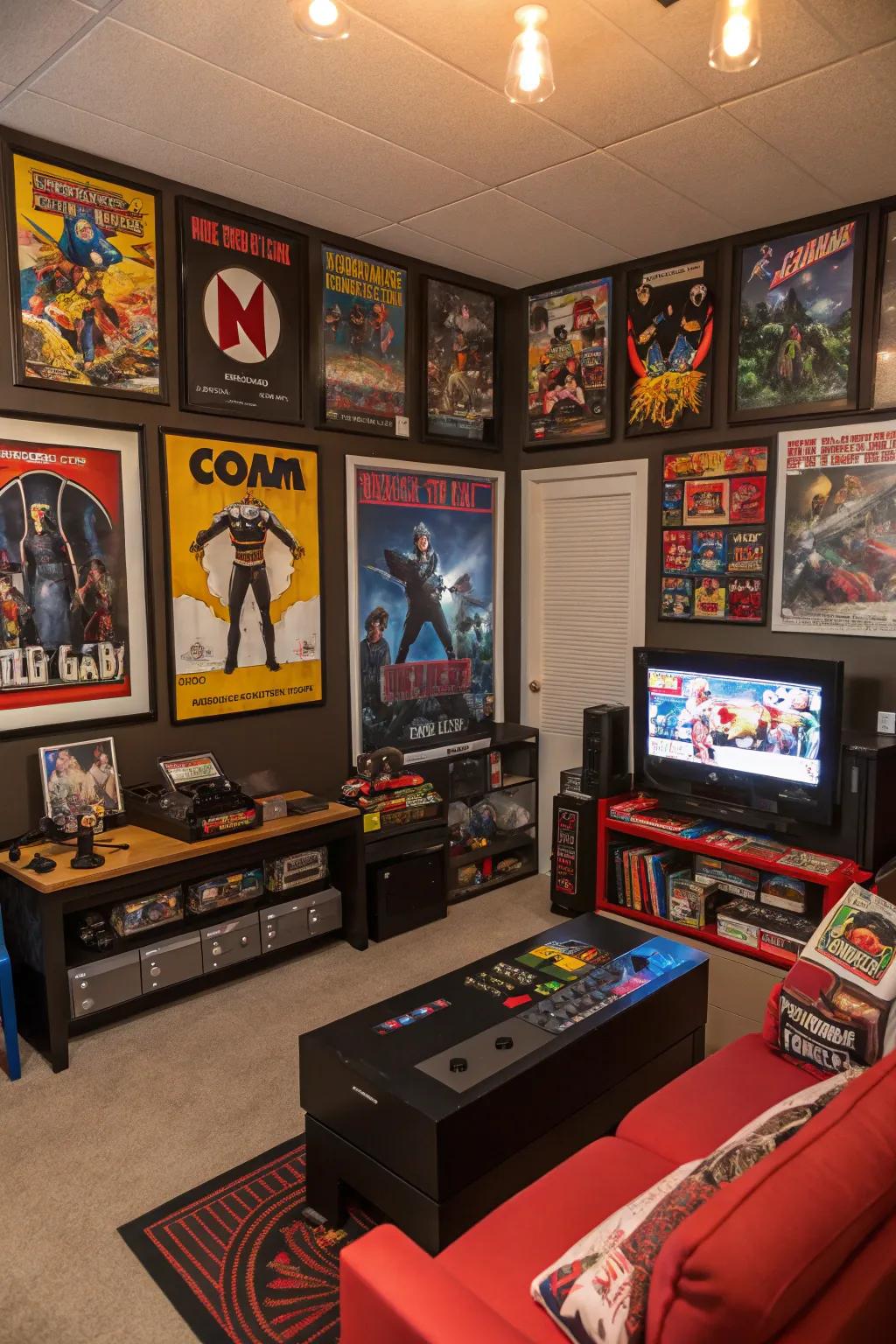 Themed decor adds individual flair.