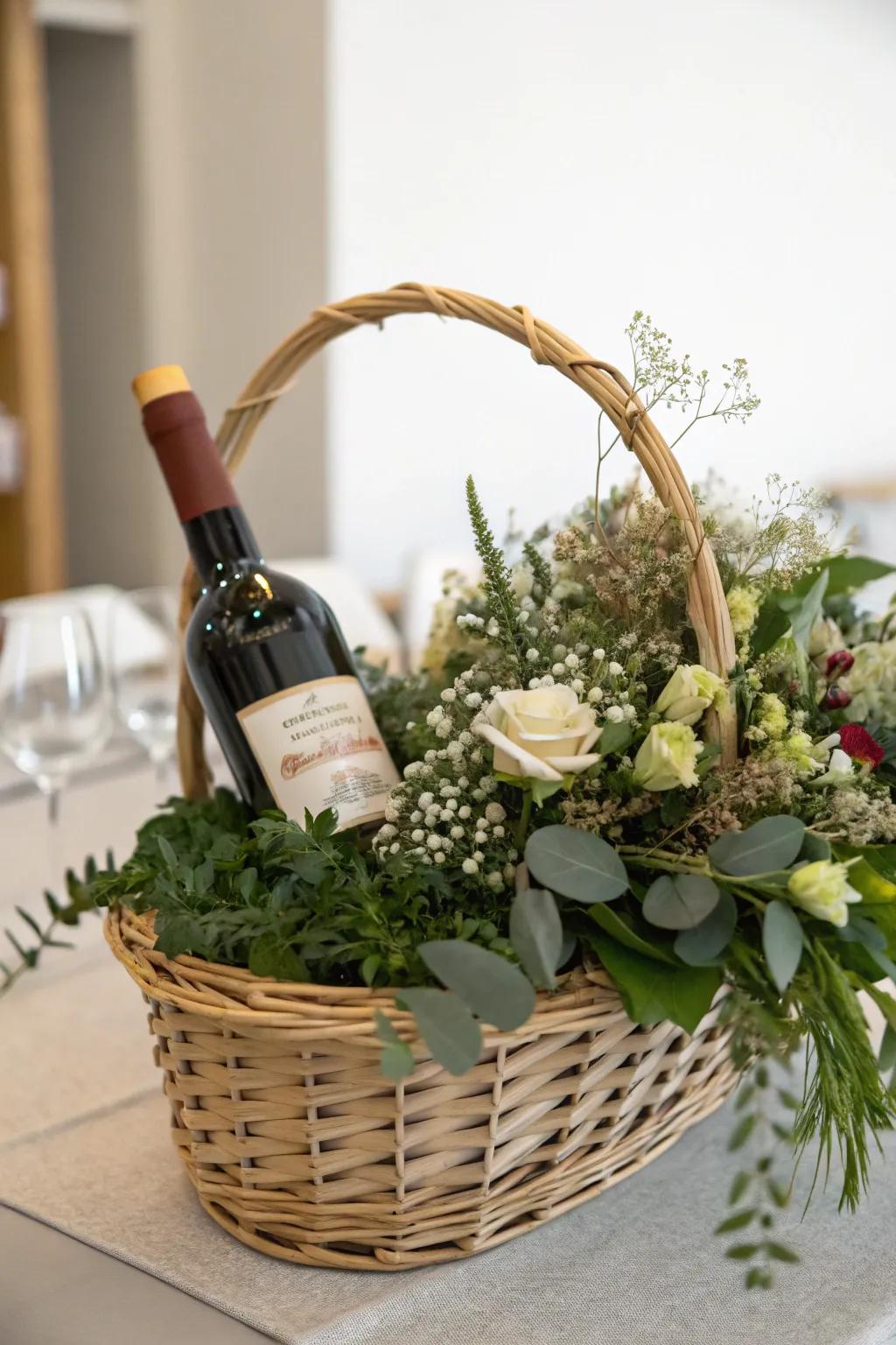 A festive touch with wine for Thanksgiving parties.