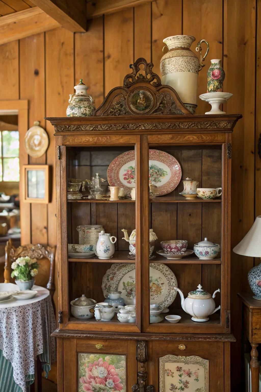 Vintage artifacts contribute a sense of heritage and allure.