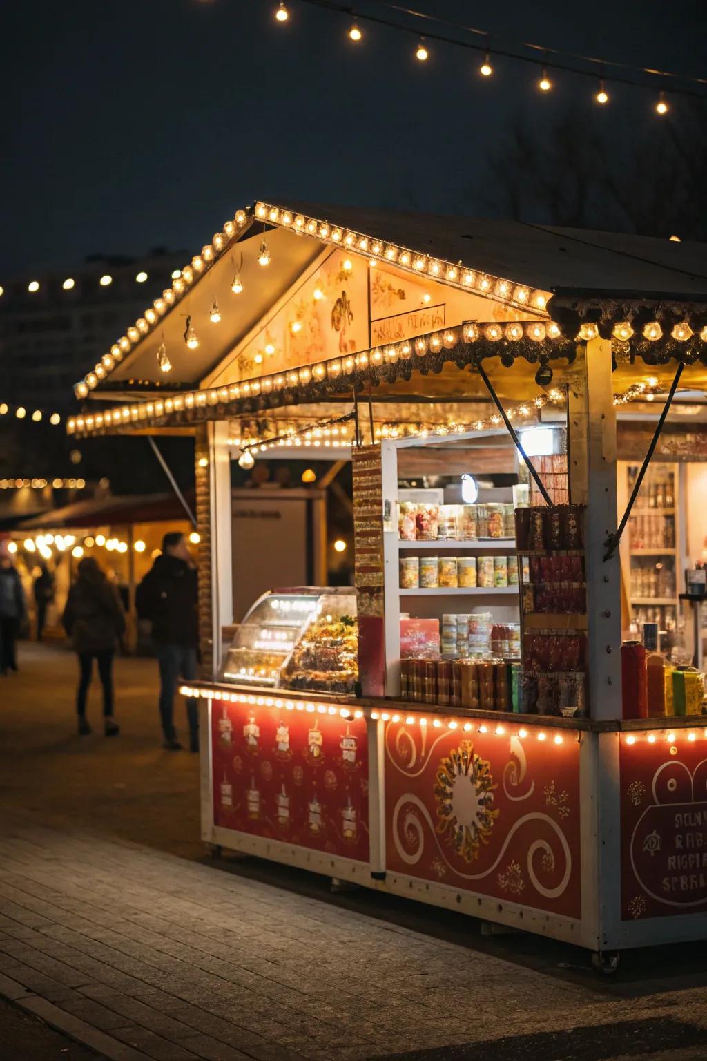 Let lighting convert your exhibit into a welcoming scene.