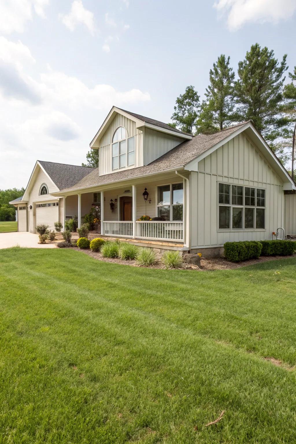 Vertical siding creates a sense of height and adds drama to any home.
