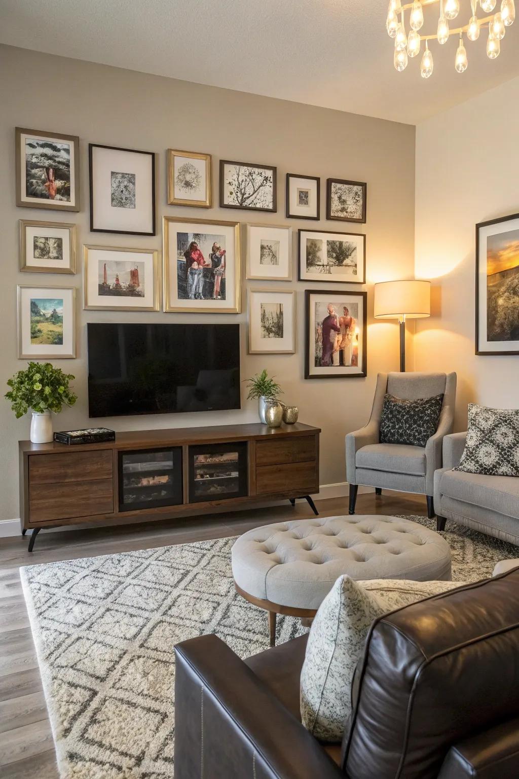 A curated wall display tells a tale.