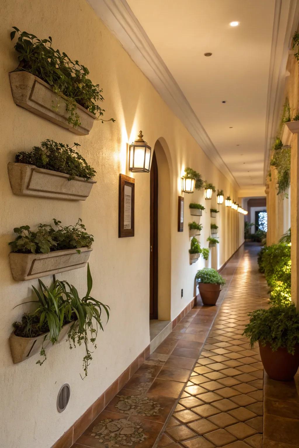 Artistic porcelain holders introduce an air of sophistication to any wall.