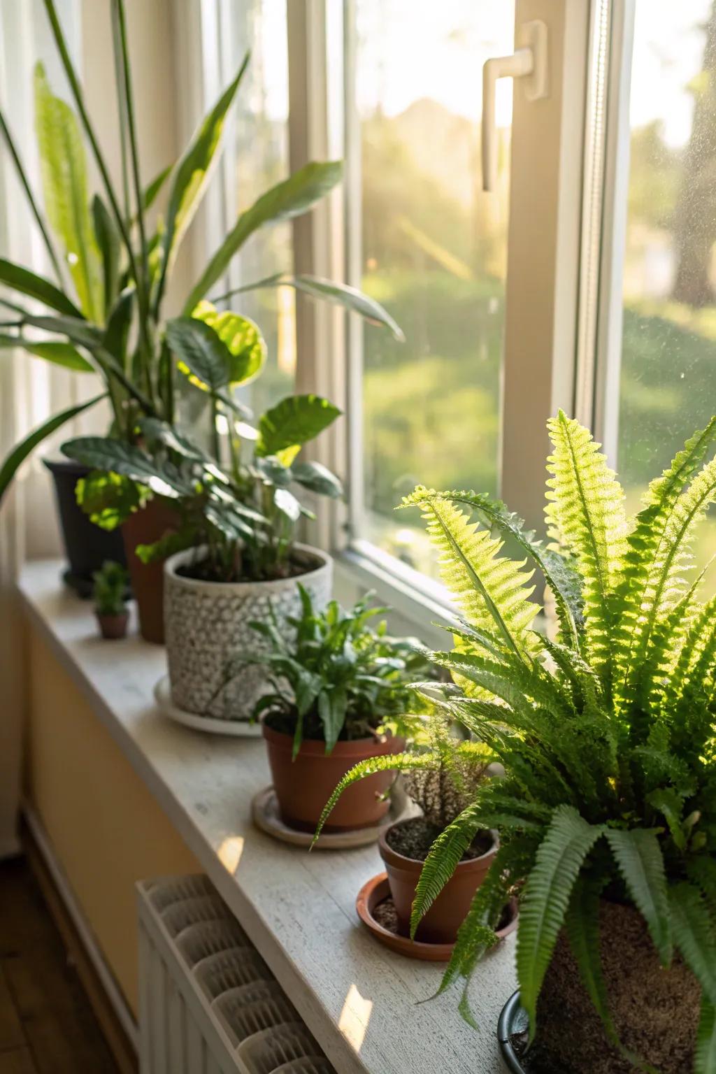 Indoor greenery to add a hint of nature.