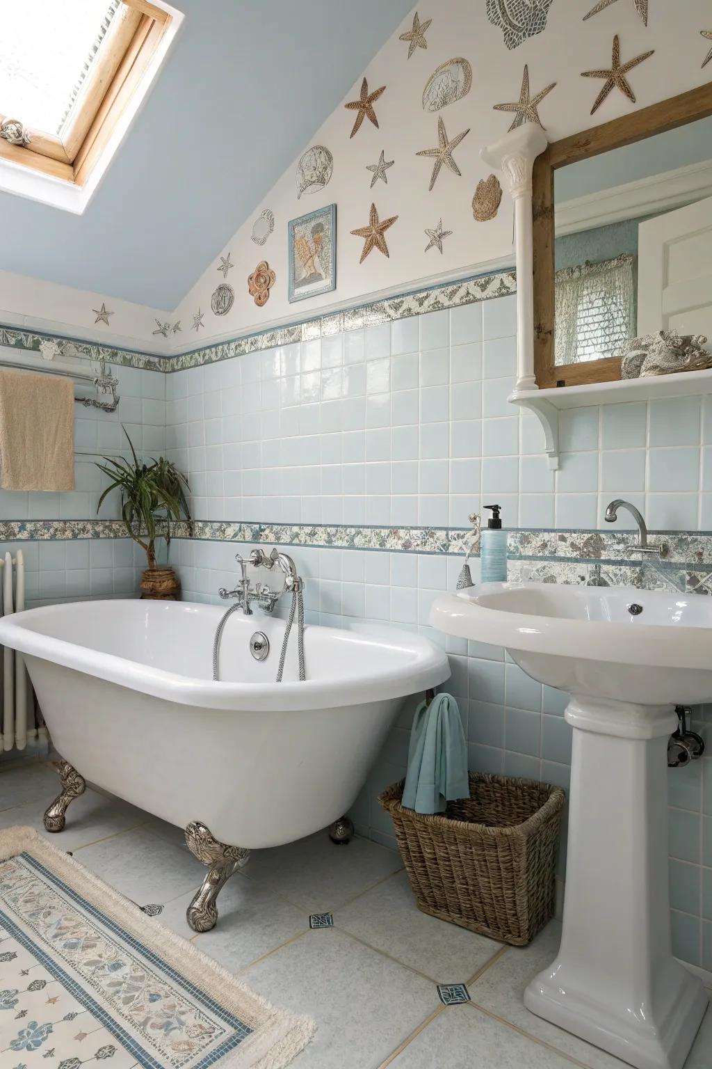 Classic fixtures radiate timeless elegance.