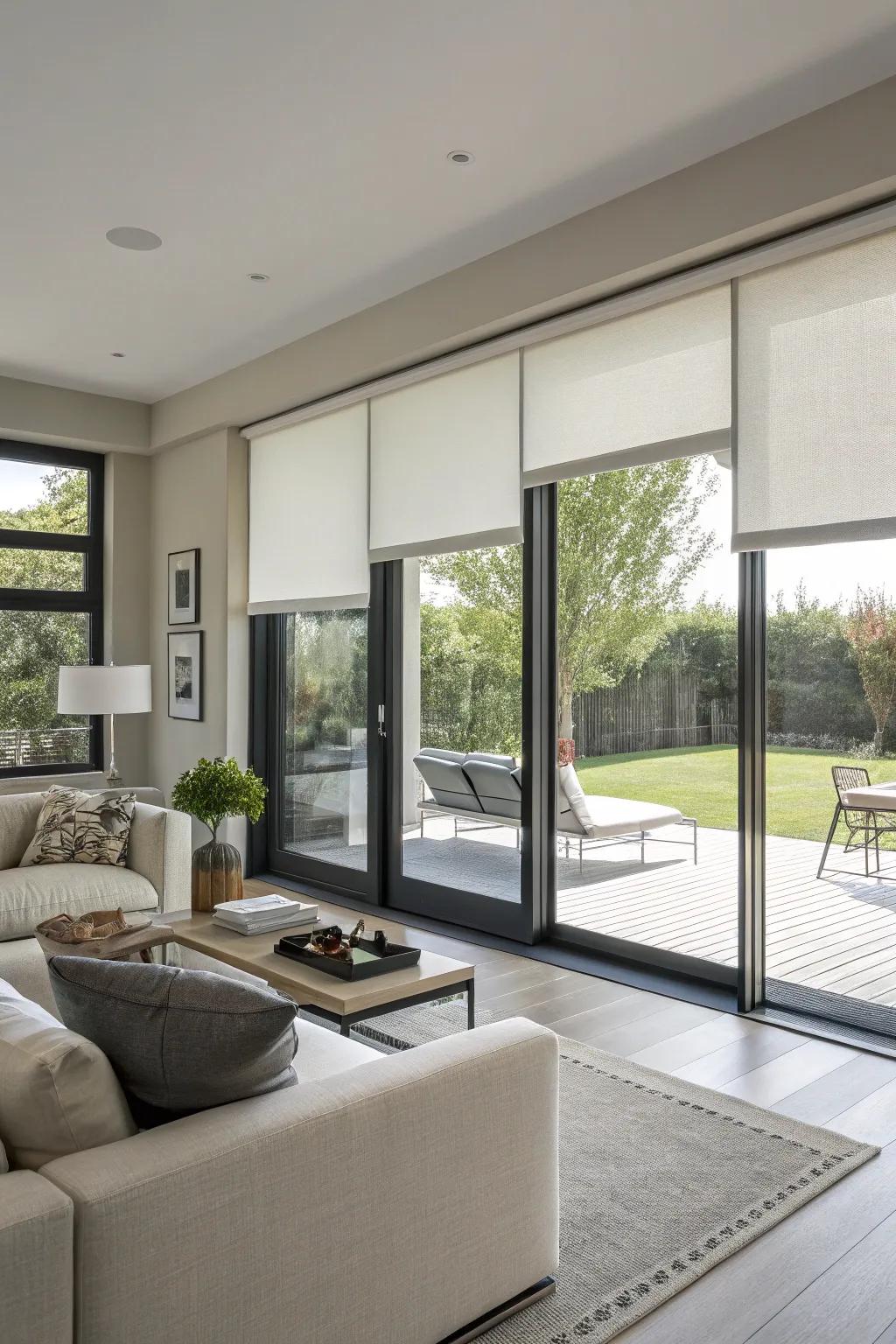 Automated rolling veilings place convenience at your command.