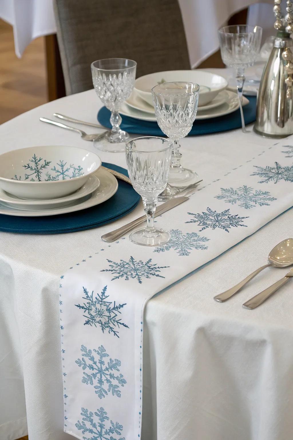 Refined table arrangements are perfect for a winter gathering.