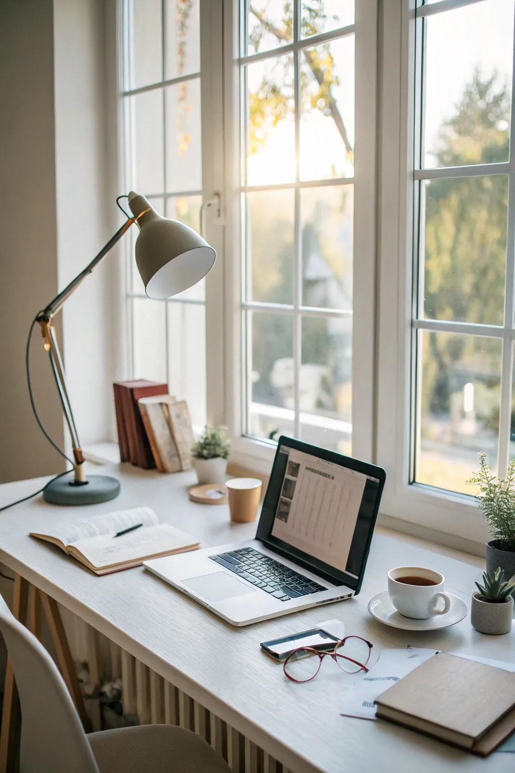 Proper lighting transforms your workspace into an inviting haven.
