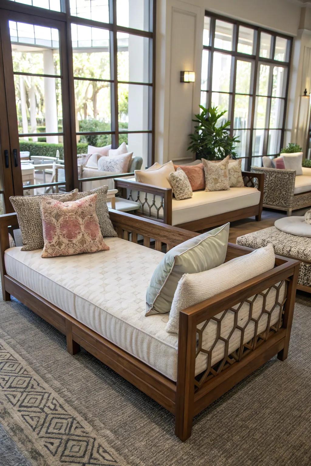 Daybeds can enhance room versatility.