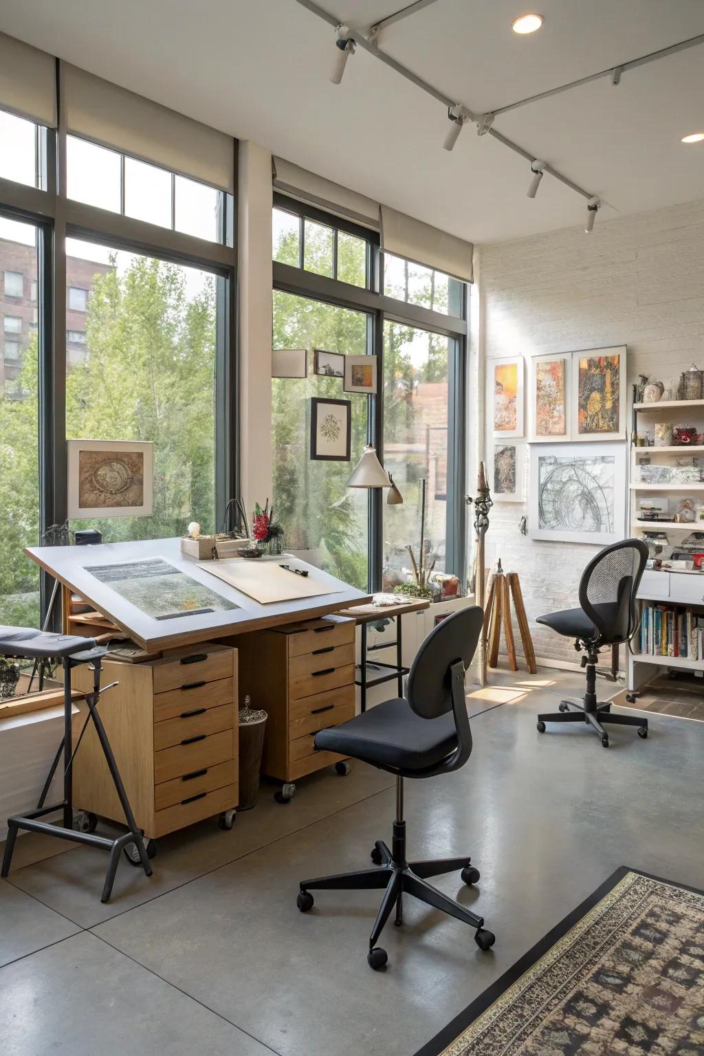 Comfort harmonizes with creativity.