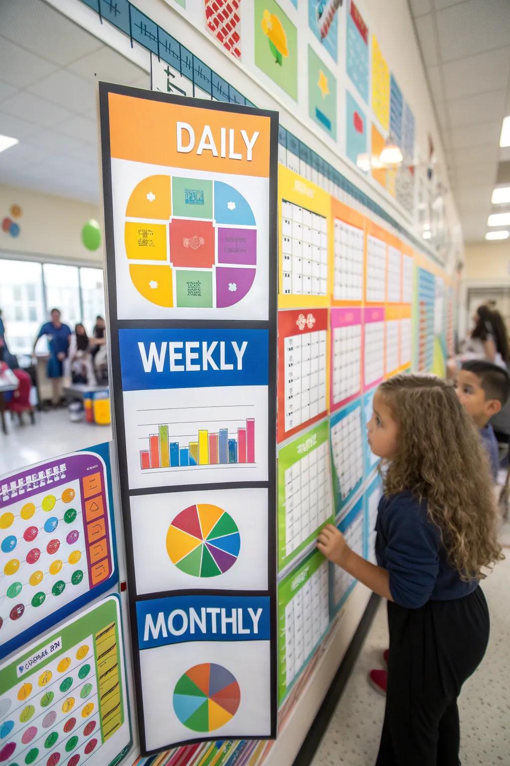 A dynamic display board that makes tracking attendance engaging.