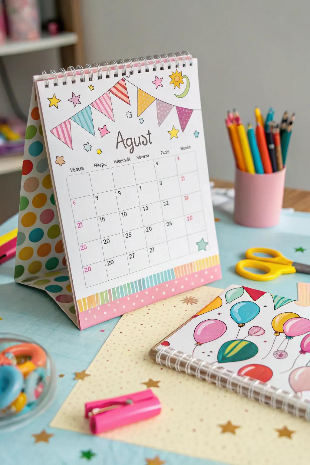 Infuse joy into your calendar via fantastical designs.