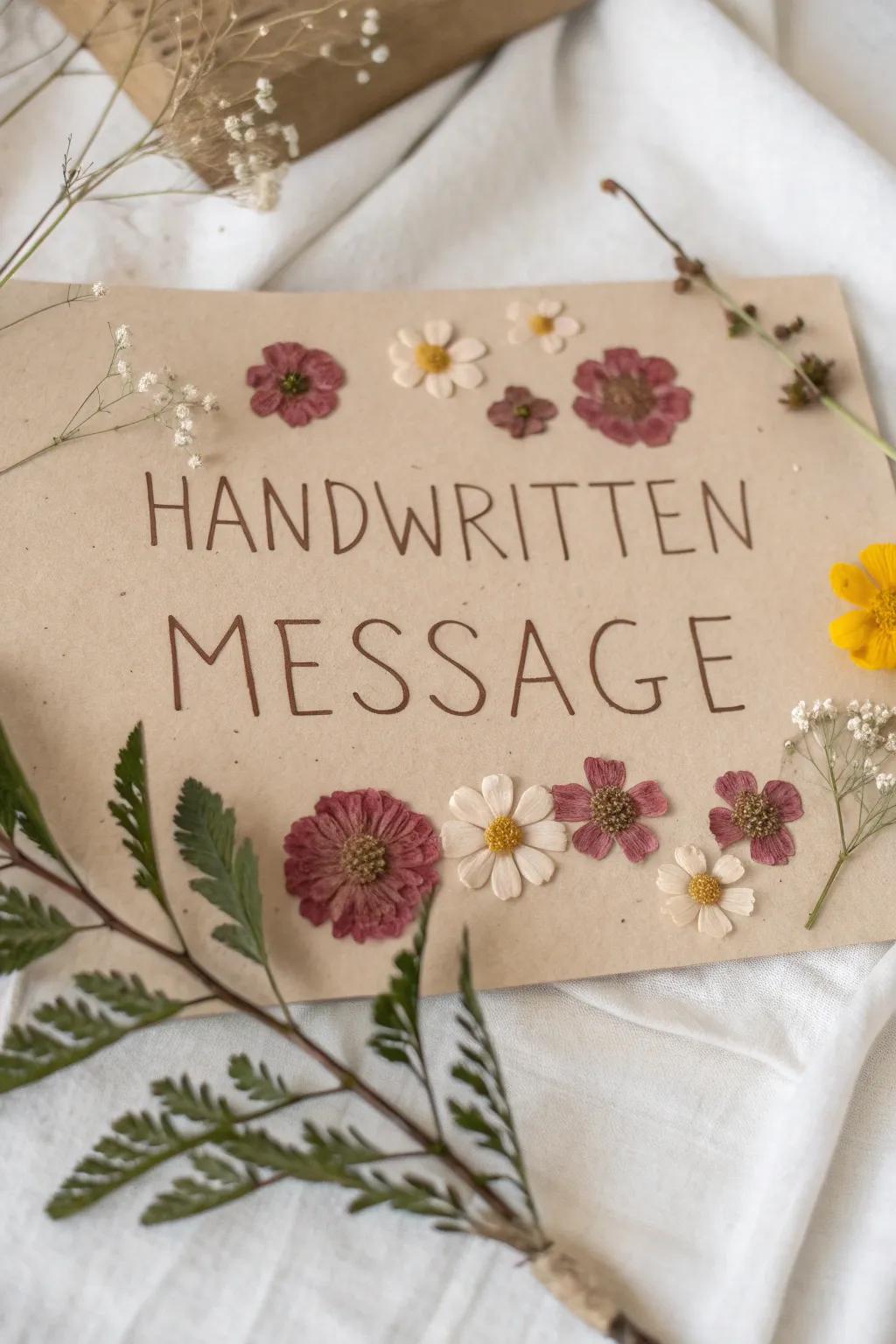 Communicate your affection using a thoughtfully designed greeting.