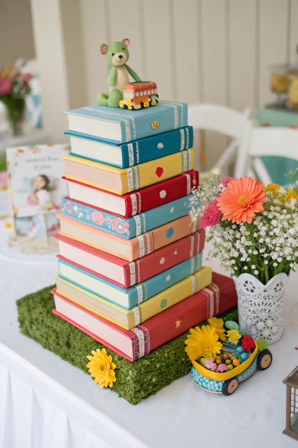 Arranged storybooks offer a colorful and valuable show.