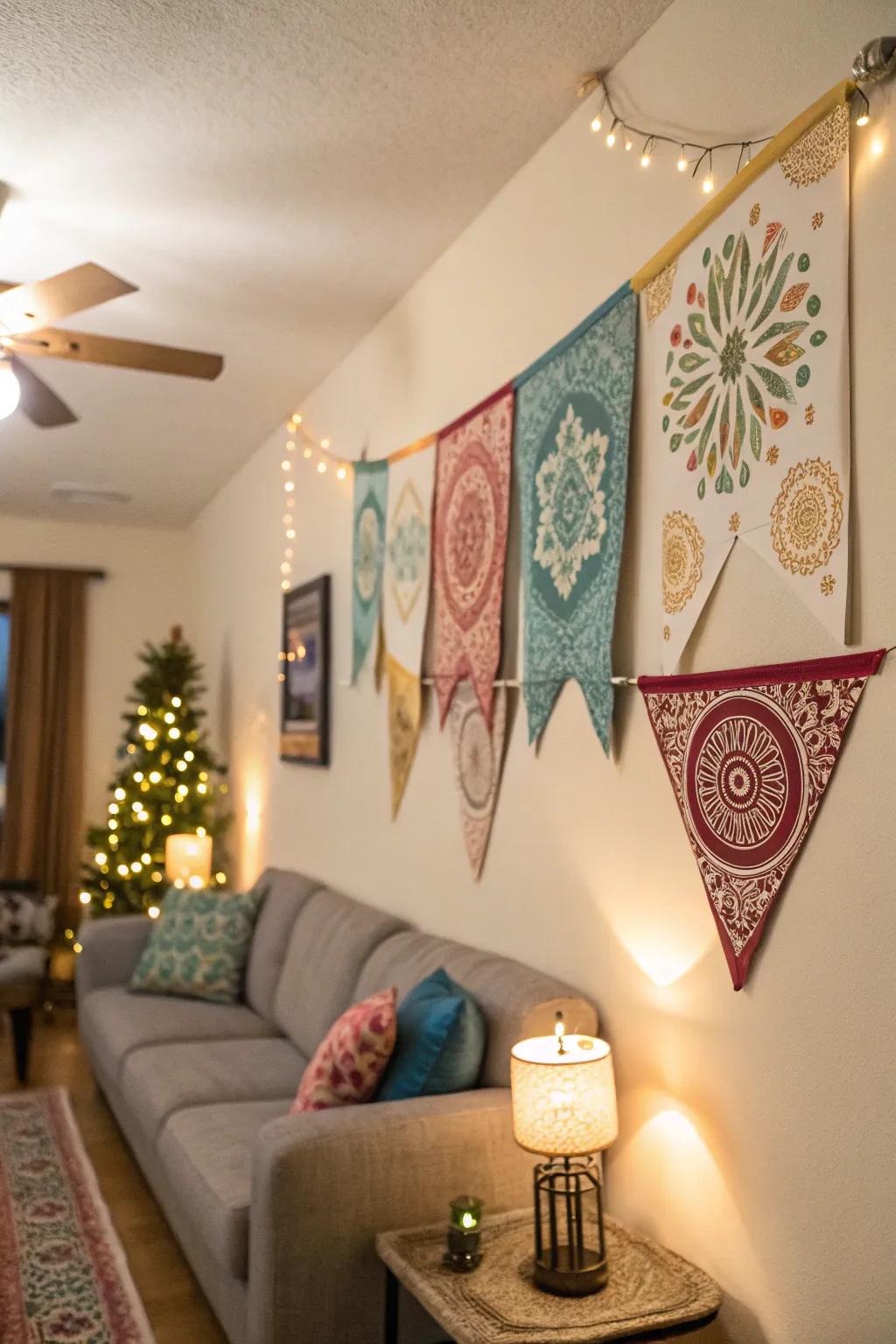 Diverse shapes and styles create a unique and inviting decor.