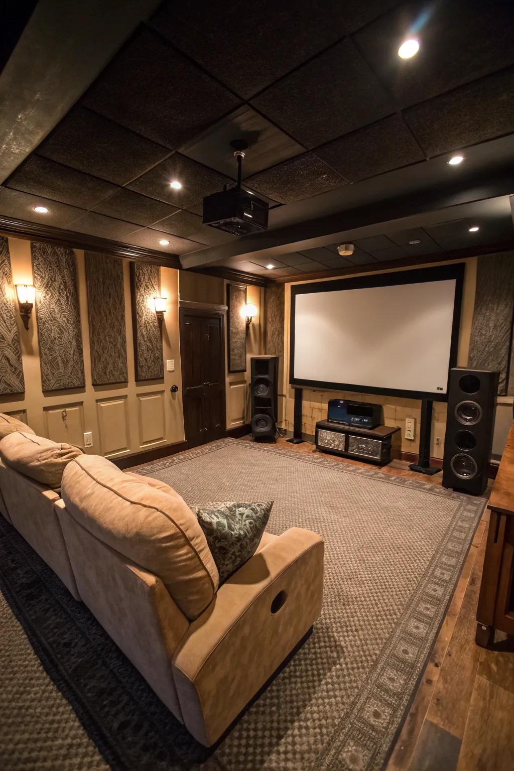 An encompassing audio system greatly enriches the sound, turning movie evenings into treasured events.