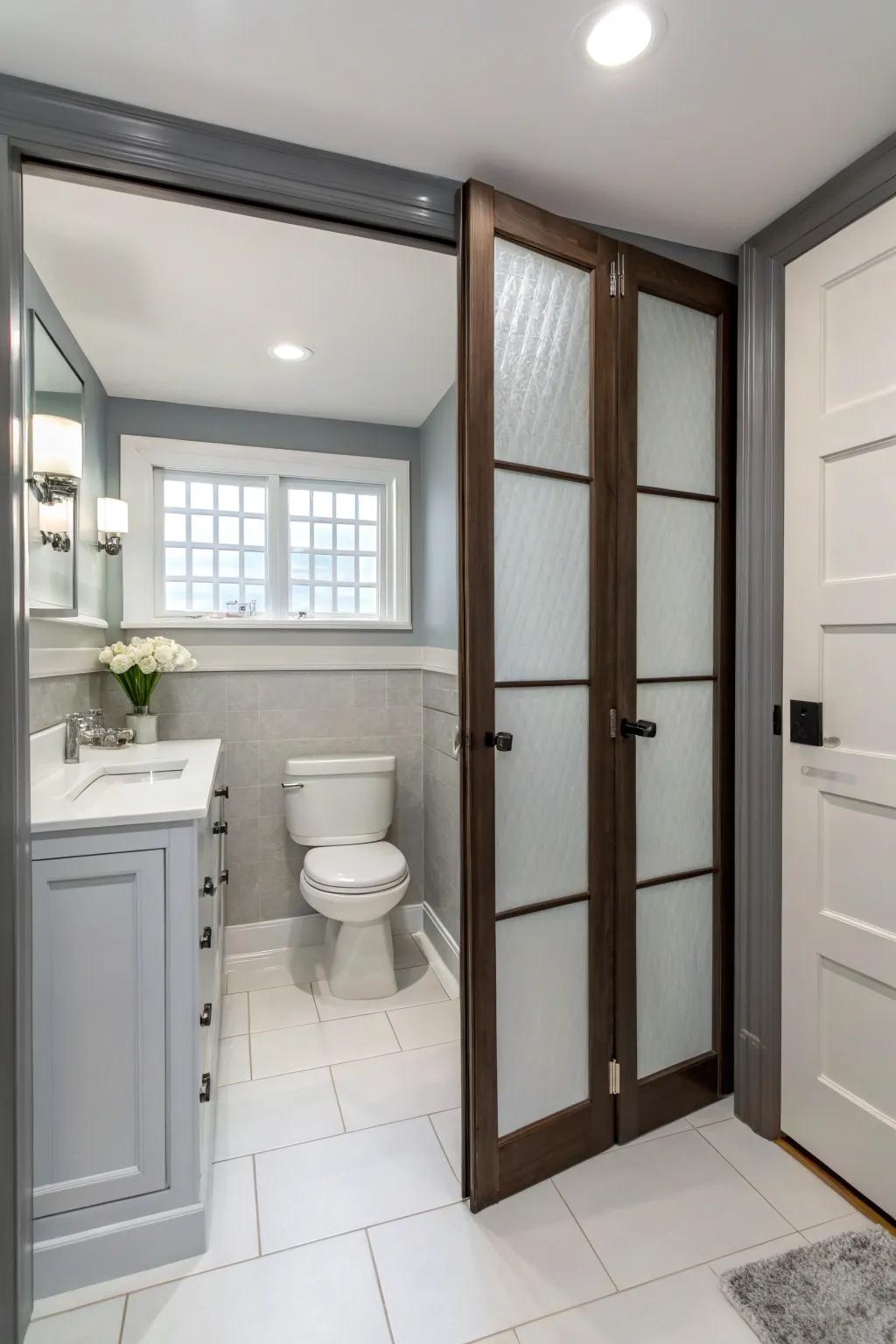 Folding panels deliver area-saving functionality in constricted locations.