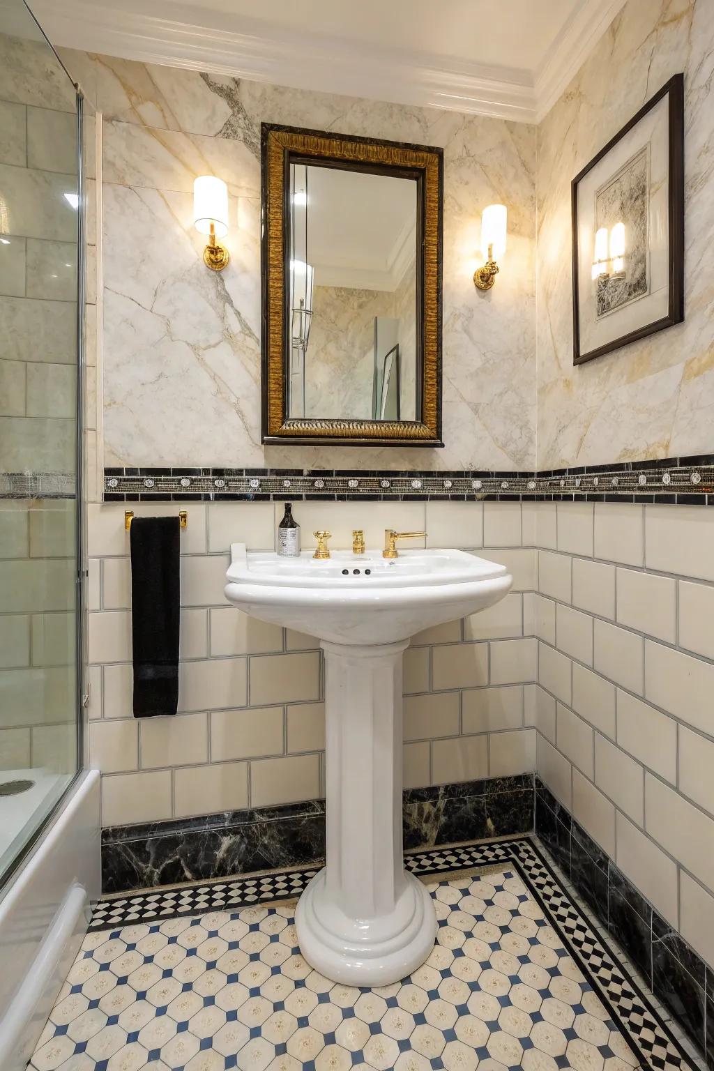 Compare materials to achieve a current and stylish aesthetic.