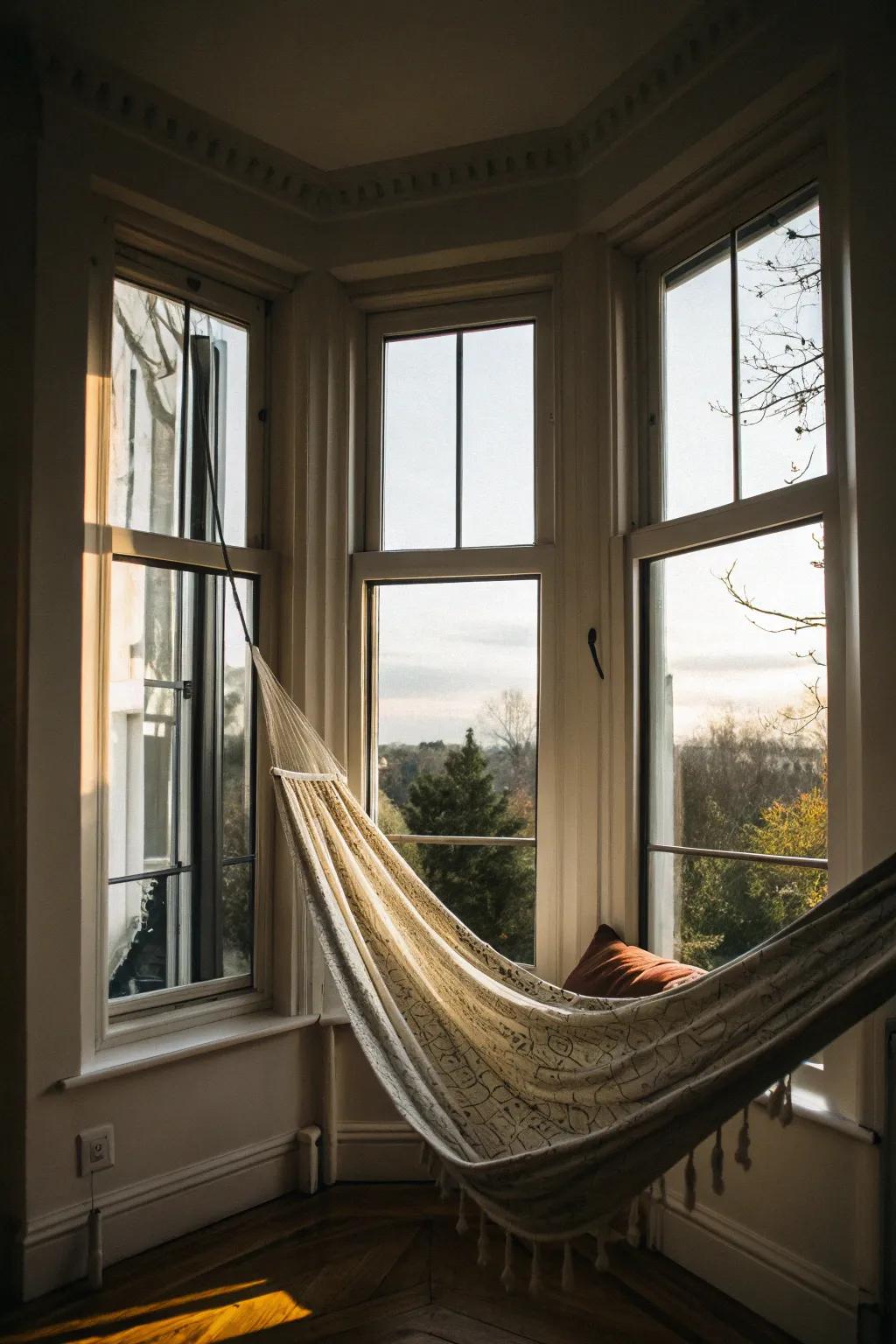Add a hammock for a whimsical and relaxing touch.