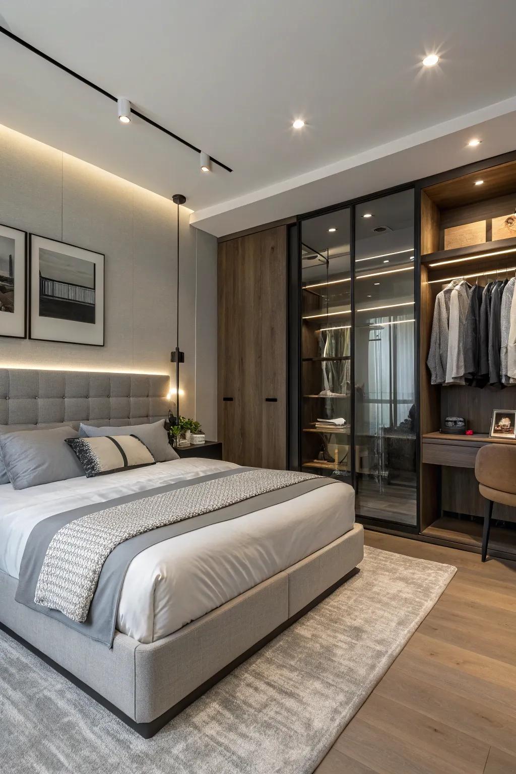 Streamlined furniture offers both style and practicality.