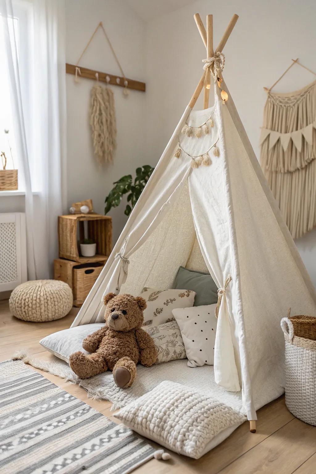 Embrace nostalgia and comfort with a plush companion retreat in your dreamy bedroom fortress. 🧸✨