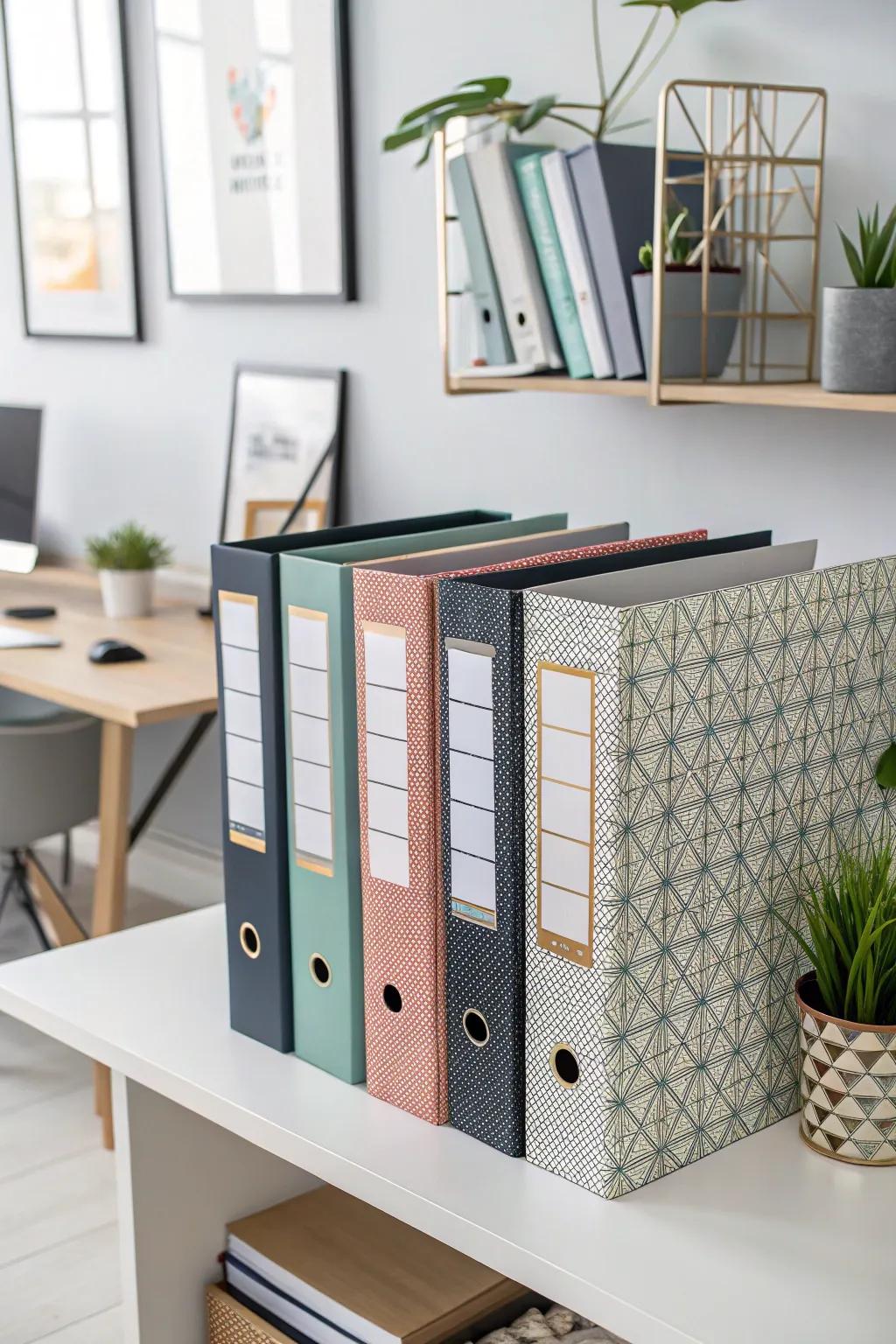 Variety of binder sizes for diverse organizing needs.