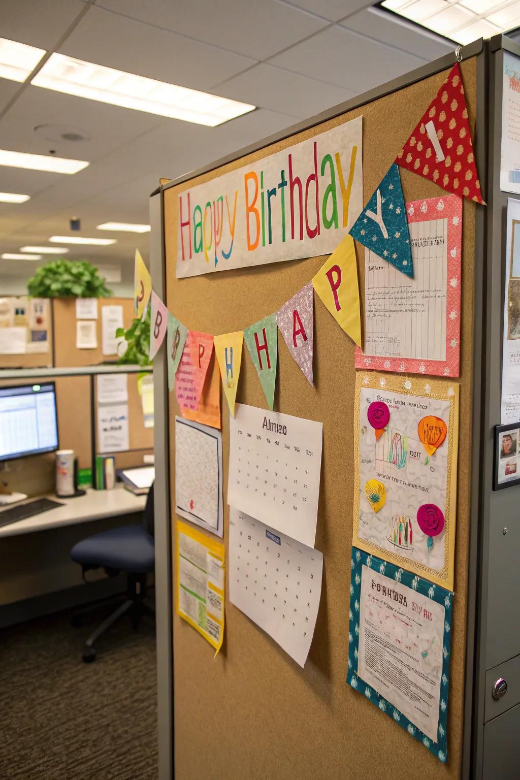 DIY banners add a personal touch.