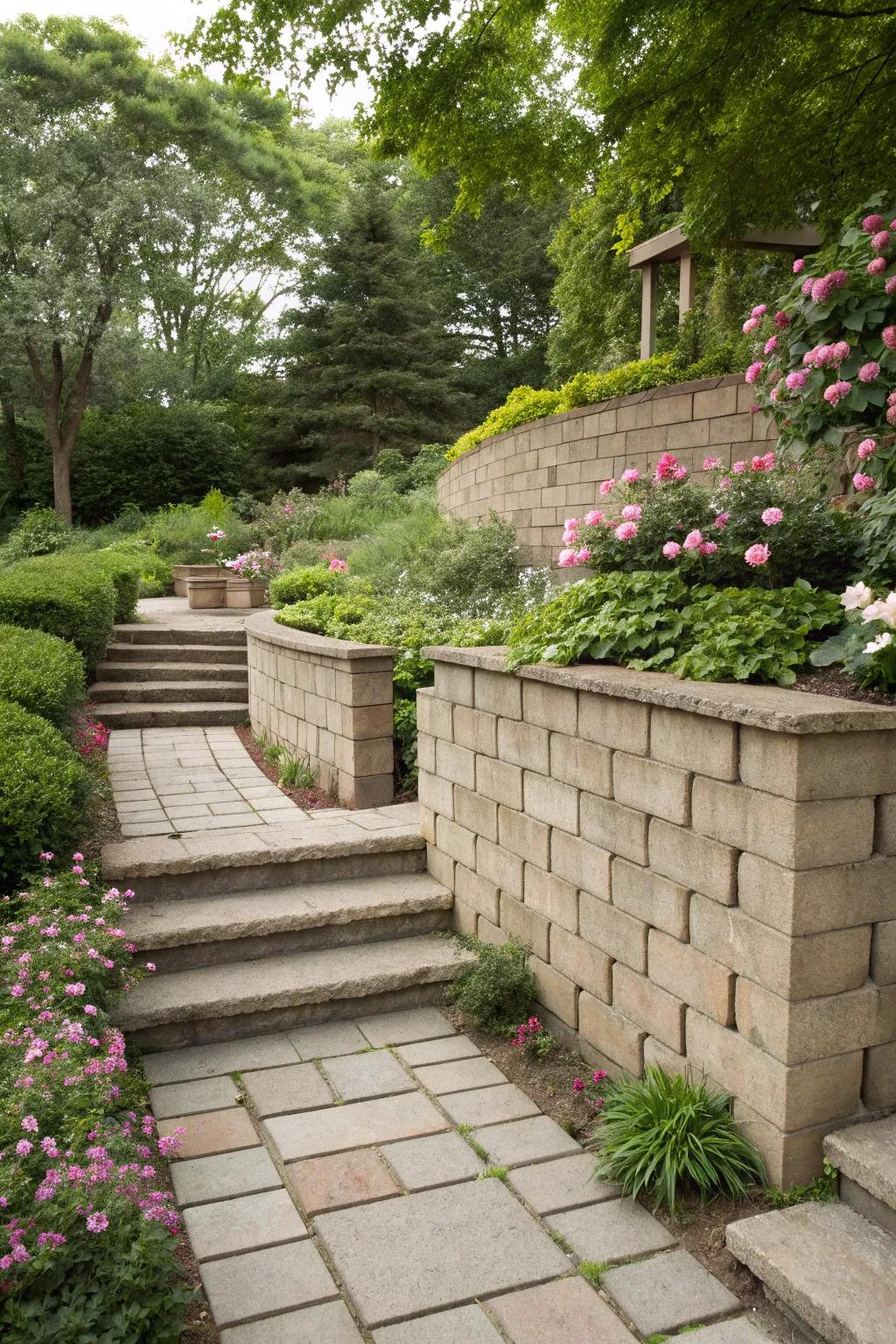 Integrate walkways for a cohesive outdoor space.